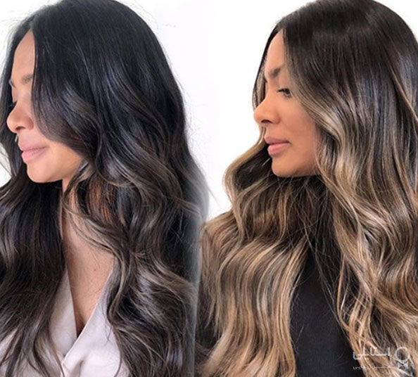 شکلاتی تیره و بالیاژ عسلی