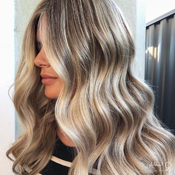 بلوند طبیعی همراه با لولایت خاکستری