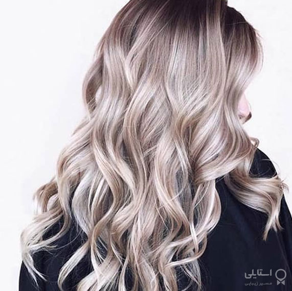 بلوند خاکستری با لولایت شیر شکلاتی