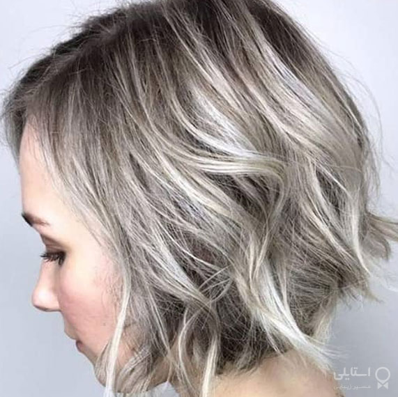 بلوند خاکستری با لولایت زغالی