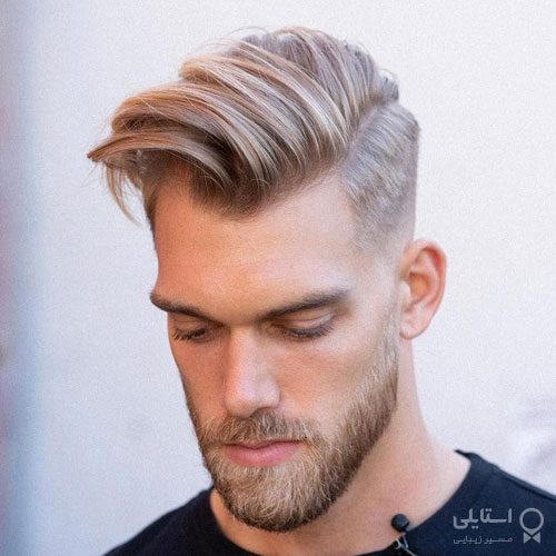 مدل مو کج با کناره‌های کوتاه