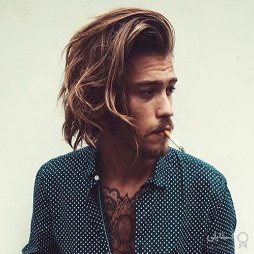 مدل مو کج با کناره‌های بلند